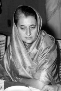 Indira Gandhi,  Ex primera ministro de India. 
