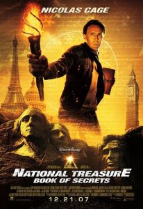 Poster (cartel promocional) de la película National Treasure (La leyenda del tesoro perdido)