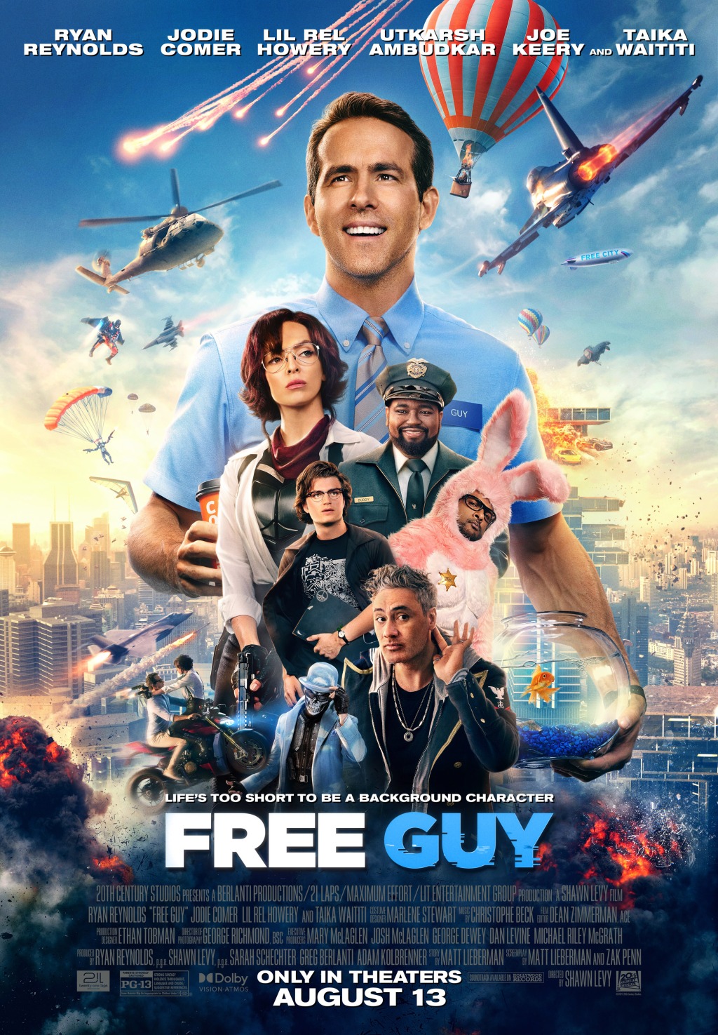 Ryan Reynolds y Shawn Levy no tienen prisa de empezar a escribir Free Guy 2